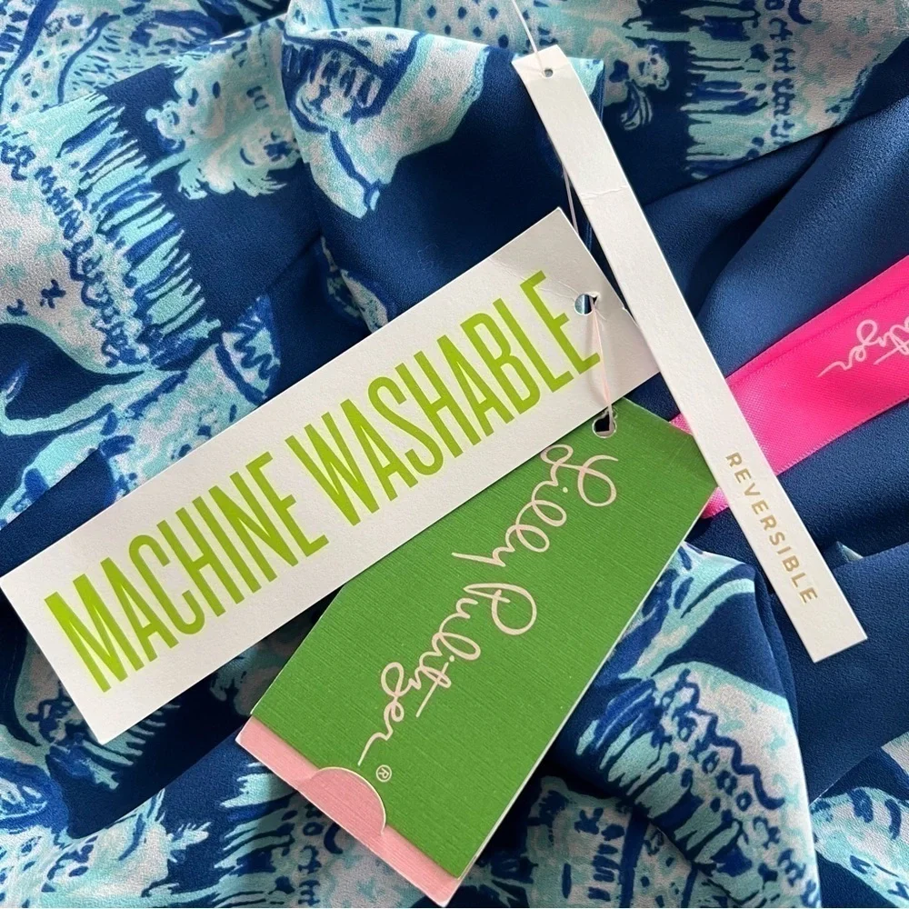 Lilly Pulitzer Florin Reversible Tank Joy Ride Deep Indigo Size XXS NEW - Picture 13 of 13